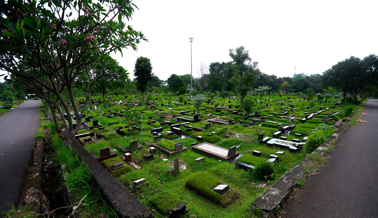 Suasana salah satu Tempat Pemakaman Umum (TPU) yang ada di Jakarta pada Rabu (5/11/2025). Sedangkan di Jakarta Pusat, nyaris TPU-nya telah kehabisan lahan. (Kapanlagi.com/Budy Santoso)