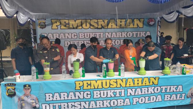 Polda Bali Hancurkan Narkoba Rp 4 Miliar, Gempur Peredaran Gelap di Bali