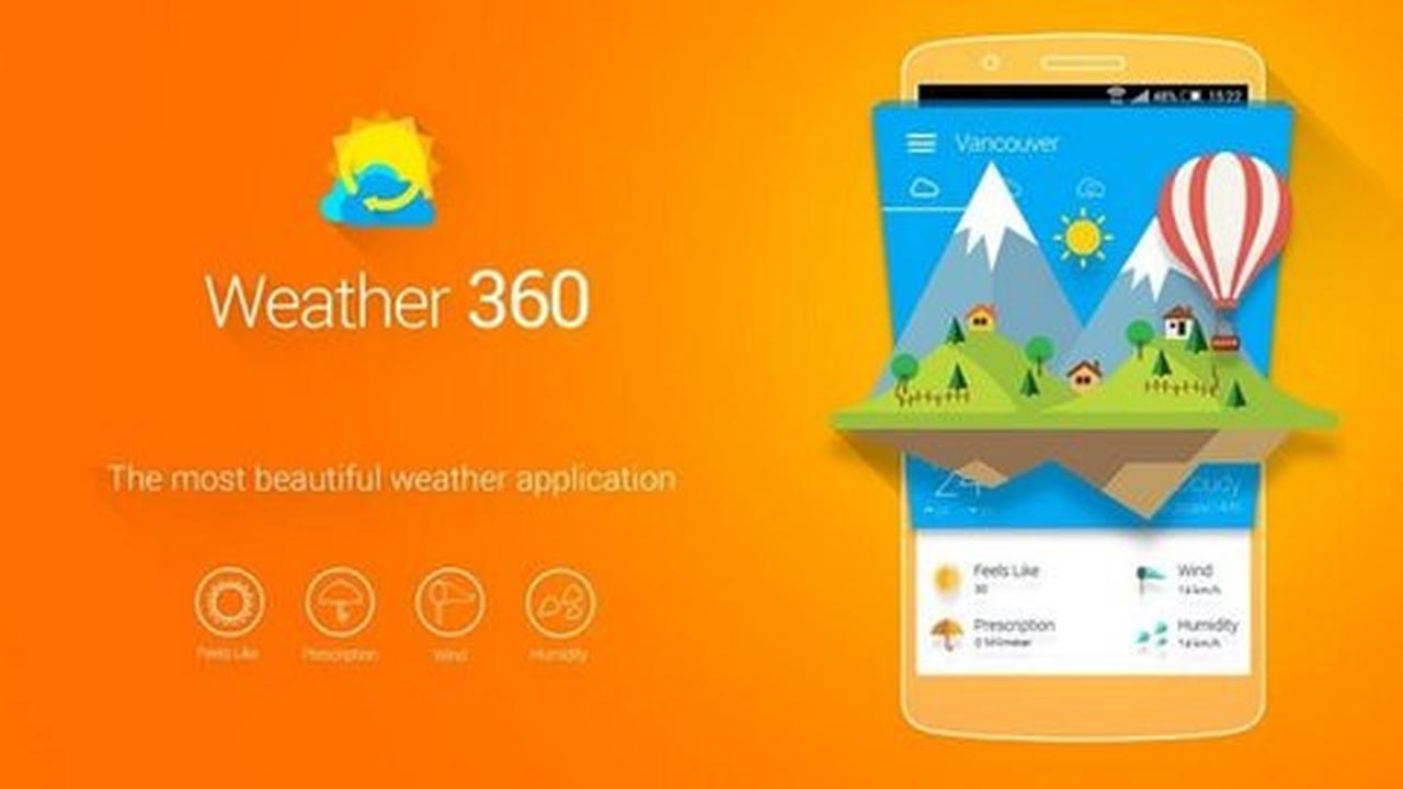 Weather 360, aplikasi deteksi cuaca dengan desain yang memikat