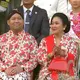Titiek Soeharto dan Didit Prabowo menghadiri upacara penurunan bendera saat HUT ke-81 RI di Istana Merdeka, Jakarta, 17 Agustus 2026. (dok. tangkapan layar YouTube Sekretariat Presiden)