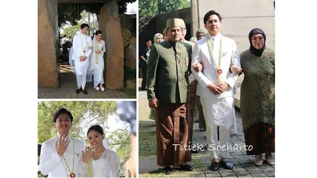 6 Potret Pernikahan Anak Onky Alexander 'Catatan Si Boy', Dihadiri Keluarga Cendana