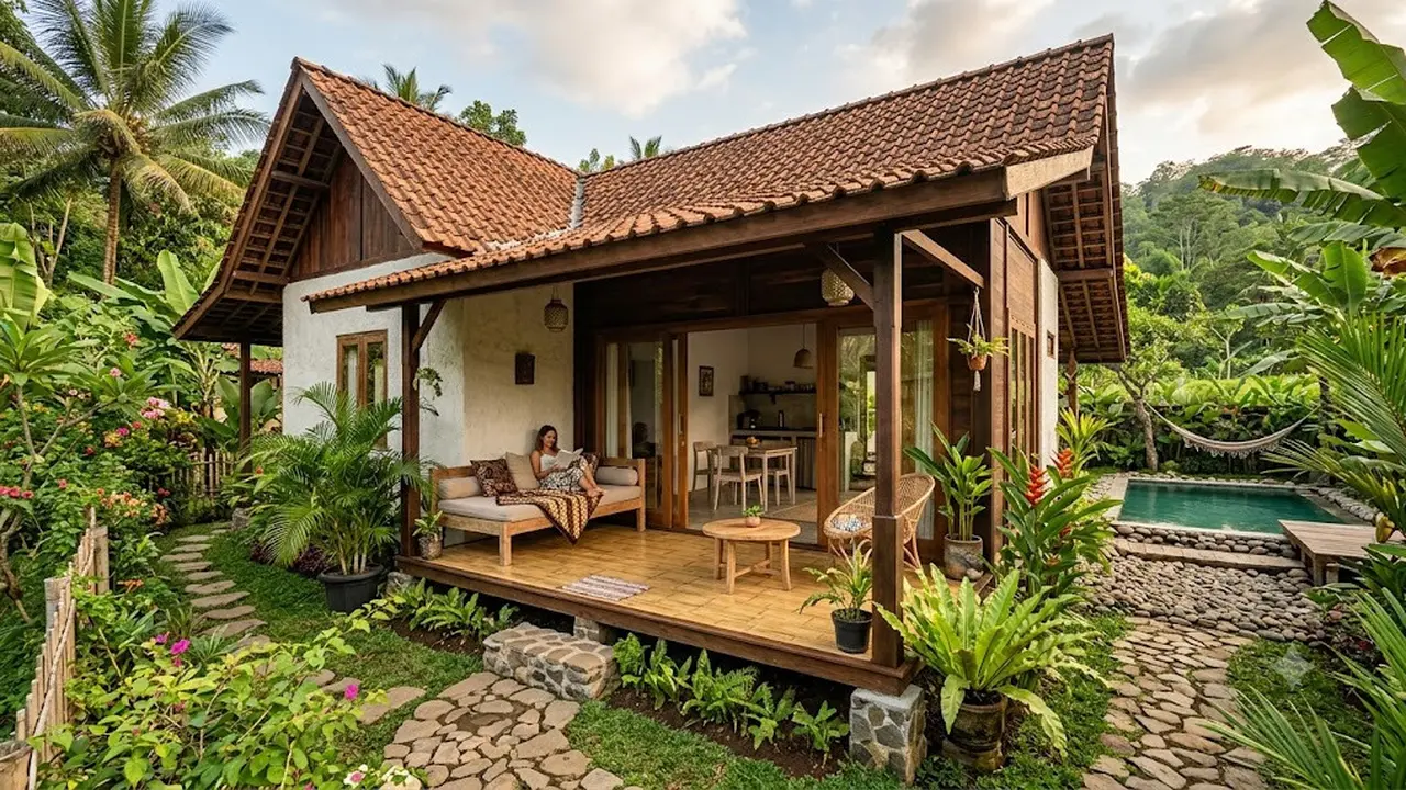 Rumah Bergaya Resort dengan Budget Terjangkau