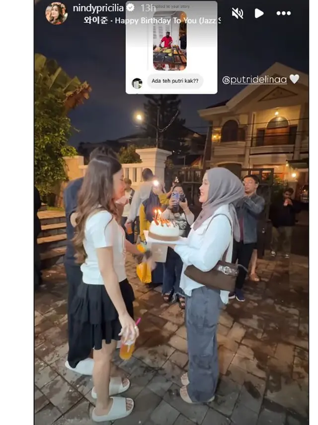 6 Potret Putri Delina di Ulang Tahun Mahalini ke-25, Kedekatan Ipar yang Manis