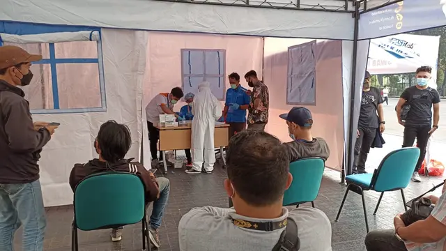 Tes Swab Pewarta dan Fotografer Jelang BRI Liga 1 2021/2022