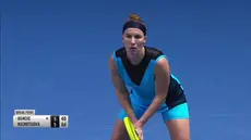 Berita video mengenai aksi petenis cantik Belinda Bencic asal Swiss saat mengalahkan Svetlana Kuznetsova di turnamen St. Petersburg Ladies Trophy 2020.
