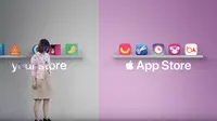 Apple Sentil Toko Google lewat Iklan, Tetangga Kok Gitu?