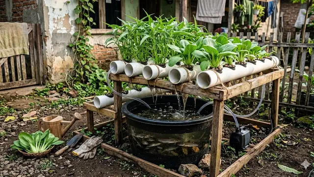 Kombinasi Kebun dan Ternak di Lahan 1x1 Meter