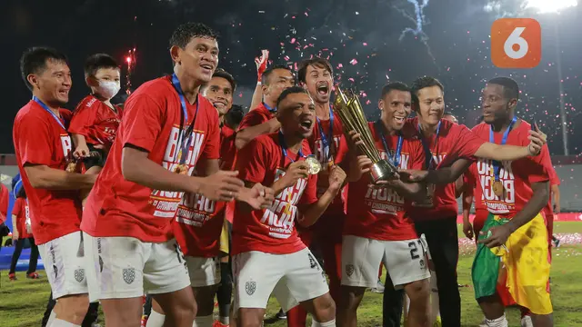 Foto: Gelar Back to Back Bali United Makin Manis dengan Kemenangan atas Persik Kediri di Laga Penutup BRI Liga 1 Musim 2021 / 2022