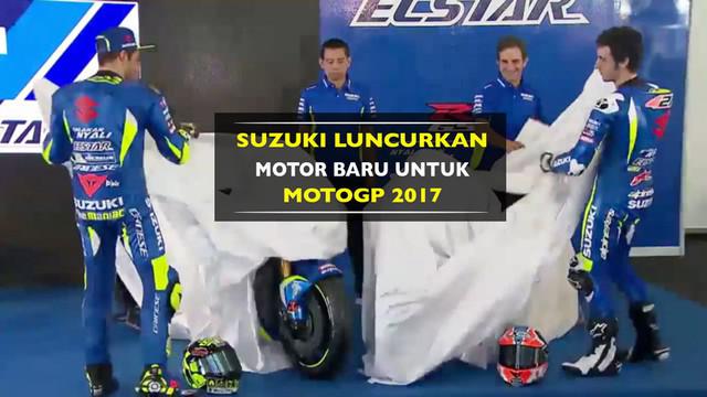 Suzuki resmi memperkenalkan motor baru serta dua pebalapnya Andrea Iannone dan Alex Rins untuk MotoGP 2017.