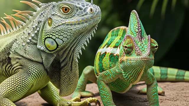 Perbedaan Iguana dan Bunglon