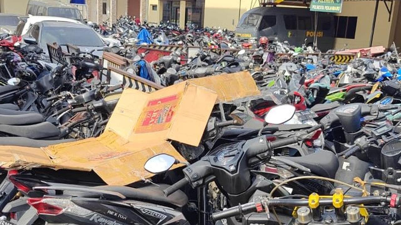 Ratusan Motor Pelaku Balap Liar Ditahan Polisi Sampai Lebaran, Begini Cara Mengambilnya