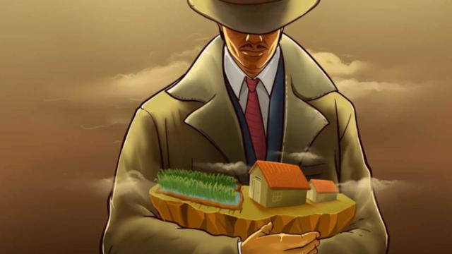 Ilustrasi mafia tanah
