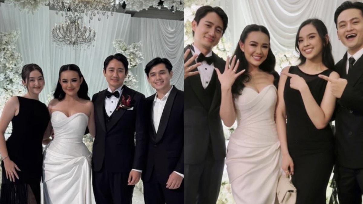6 Gaya Para Artis dengan Dresscode Hitam saat Kondangan Intimate Amanda Manopo dan Kenny Austin, dari Ranty Maria hingga Lyodra