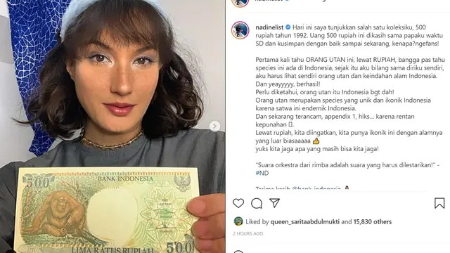 Nadine Chandrawinata (Foto: Instagram/@nadinelist)