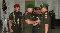 KSAD Jenderal TNI Andika Perkasa memimpin upacara sertijab tujuh perwira tinggi TNI Angkatan Darat di Aula Jenderal Besar A.H Nasution, Markas Besar Angkatan Darat (Mabesad) Jakarta Pusat, Kamis (3/1/2019). (Ist)