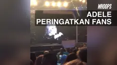Saat konser berlangsung, Adele tegur penonton yang terus merekam video dengan gadgetnya.