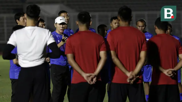 latihan Timnas Indonesia Senior
