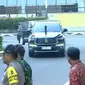 Presiden Joko Widodo (Jokowi) tiba di stadion Madya GBK, Senayan, Jakarta, untuk menghadiri Misa Akbar Paus Fransiskus, Kamis (5/9) (Istimewa)