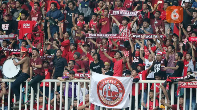 Suporter PSM Makassar Piala AFC