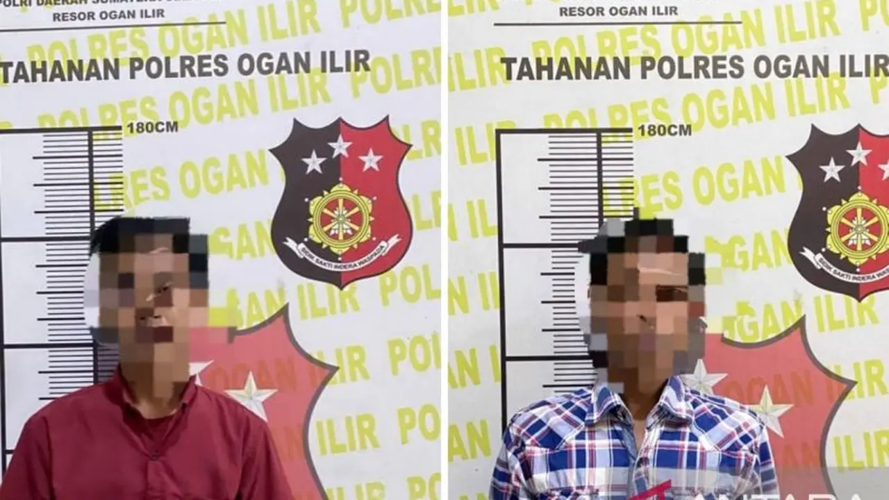 Dua pelaku pencabulan mahsiswi KKN. (Antara)