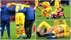 Bek andalan Barcelona, Gerard Pique, mengalami cedera parah usai mendapat benturan keras dengan pemain Atletico Madrid, Angel Correa. Akibat cedera parah ini, Pique  terancam tak bisa main selama enam hingga delapan bulan.