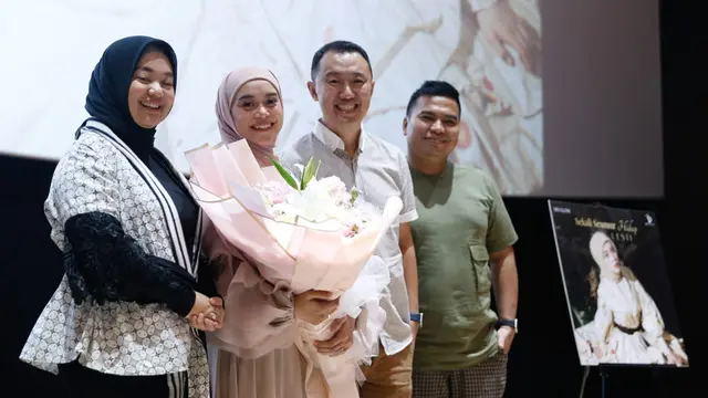 Lesti Kejora Saat Launching single Sekali Seumur Hidup.