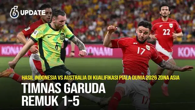 Tim Nasional Indonesia mengalami kekalahan 1-5 dari Tim Nasional Australia pada pertandingan ketujuh Putaran Ketiga Kualifikasi Piala Dunia 2026 Zona Asia yang berlangsung di Stadion Sepak Bola Sydney, Kamis (20/3/2025) sore WIB.