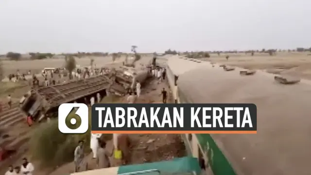 Insiden tabrakan antara dua kereta dari arah berlawanan mengakibatkan sedikitnya 50 orang tewas, lebih dari 70 lainnya luka-luka. Tragedi itu terjadi pada Senin (7/6) pagi waktu setempat di Provinsi Sindh.