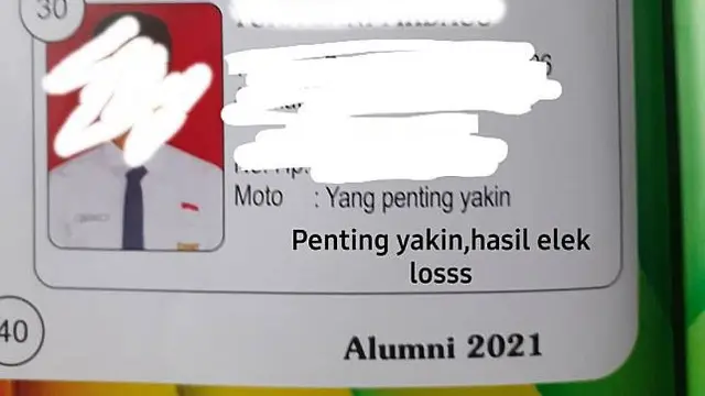 6 Moto Murid di Buku Tahunan Sekolah Ini Kelewat Unik, Bikin Heran