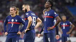 Peraih dua kali juara Piala Dunia ini memiliki skuad dengan harga total 971 juta euro atau setara dengan Rp14,7 miliar. Dihuni pemain top Timnas Prancis masih menjadi salah satu tim favorit di Piala Dunia 2022. (AFP/Jorge Guerrero)