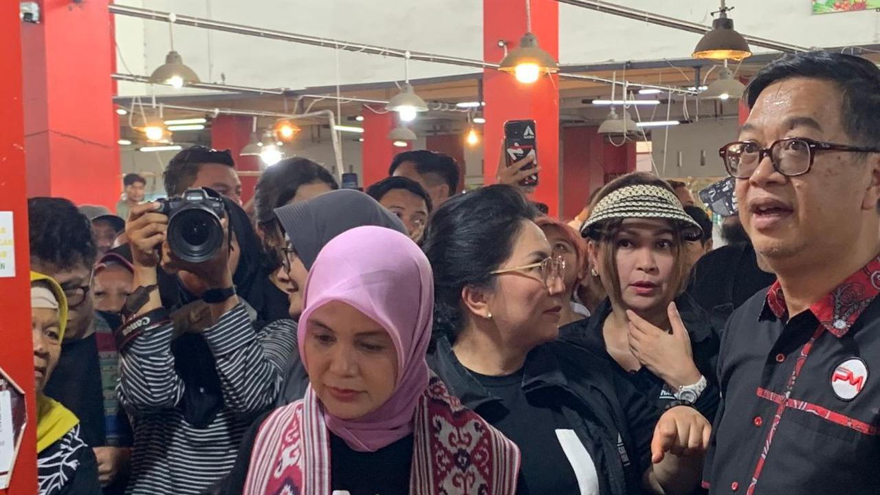 Kunjungi Pasar Bersehati Manado, Atikoh Jelaskan Skema Pedagang Dapat Bantuan Modal Lewat KTP Sakti