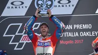 General Manager Ducati Corse, Gigi Dall’Igna, menilai terlalu dini berbicara soal peluang gelar juara dunia MotoGP 2017. (EPA/Luca Zennaro)