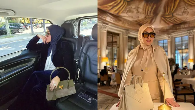 Bukan Cuma Hermes, Syahrini Tenteng Tas Lokal Seharga Rp4 Jutaan Saat Liburan ke Paris