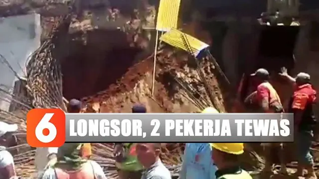 Kecelakaan kerja itu terjadi pada Sabtu pukul 07.00 pagi saat para pekerja membangun konstruksi beton penyangga tebing untuk rel kereta.