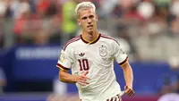 Dani Olmo dari Timnas Spanyol selama pertandingan babak 16 besar Piala Dunia 2026 antara Portugal dan Spanyol di Stadion Dallas pada 7 Juli 2026 di Arlington, Texas. (Molly Darlington/Getty Images melalui AFP)