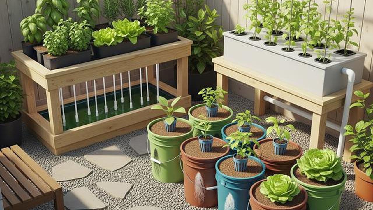7 Model Halaman Belakang Rumah Kecil dengan Kebun Hidroponik Modern, Solusi Hijau Lahan Terbatas