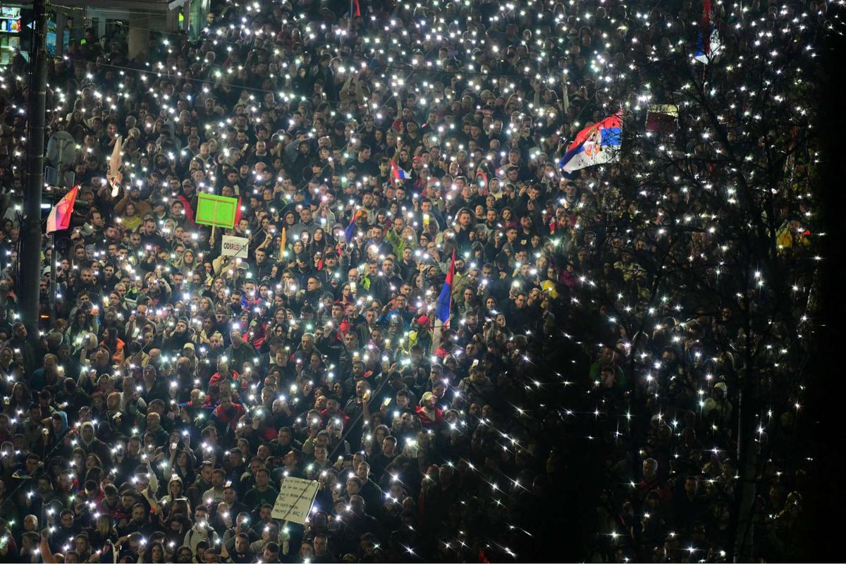 Demo Antikorupsi Terbesar Guncang Serbia