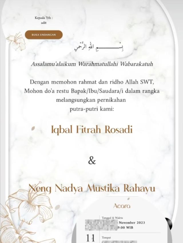 Nadya Mustika dan Iqbal