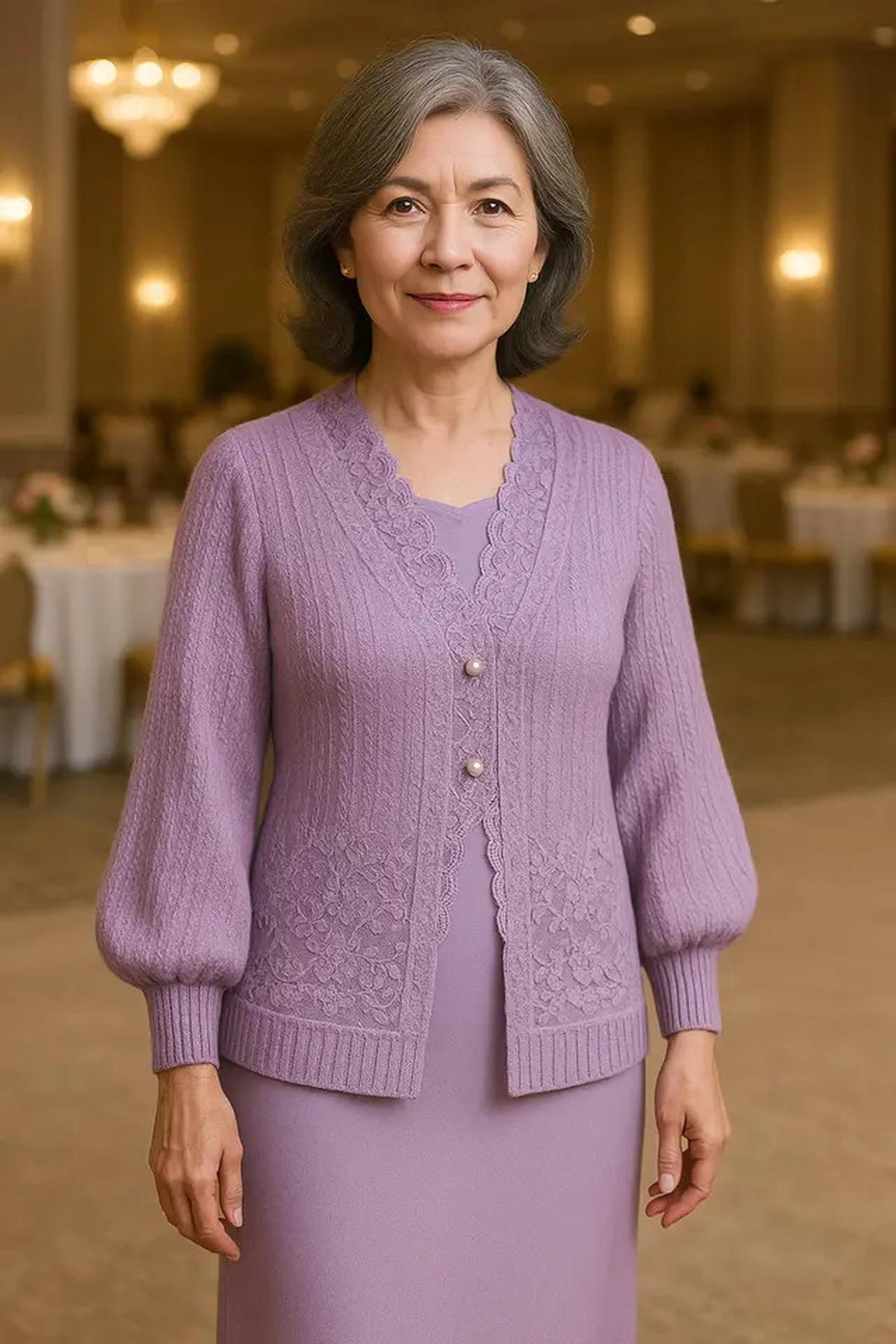7 Model Cardigan untuk Kondangan dan Acara Resmi Ibu-Ibu Usia 50 Tahunan