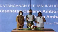 Penandatanganan kerja sama dilakukan oleh Kepala Kantor Cabang BPJS Kesehatan Cabang Ambon Heppy Serta Rumondang Pakpahan  dan Direktur Siloam Hospitals Ambon Paulus Triaji Hadiwijaya. Acara penandatangan ini juga dihadiri Kepala Bidang dan Sumber Daya Kesehatan Dinas Kesehatan Ambon Sioly Soempiet