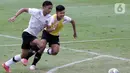 Pesepakbola Timnas U-19 Indonesia saat latihan di Lapangan A Gelora Bung Karno, Jakarta, Selasa (30/8/2022). Menghadapi babak kualifikasi Piala Asia U20 2023 yang akan digelar 14-18 September mendatang, pemain Timnas U-19 Indonesia berlatih tiga kali dalam sehari. (Liputan6.com/Helmi Fithriansyah)