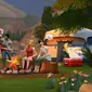 The Sims 4 Outdoor Retreat tampilkan gameplay seru dengan kegiatan outdoor di taman wisata Granite Falls.
