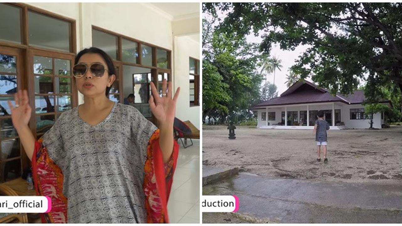 6 Potret Tampak Depan Vila Keluarga Mayangsari di Pulau Pribadi, Menghadap Pantai