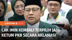 Muhaimin Iskandar atau Cak Imin, kembali terpilih menjadi Ketua Umum Partai Kebangkitan Bangsa (PKB). Cak Imin terpilih secara aklamasi melalui Muktamar PKB ke-6 yang digelar di Nusa Dua, Bali.