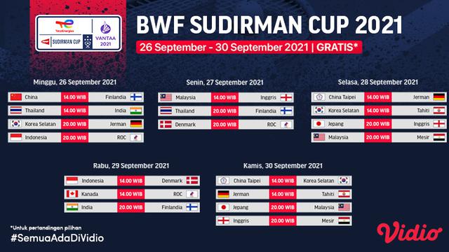Sudirman cup 2021 malaysia vs indonesia