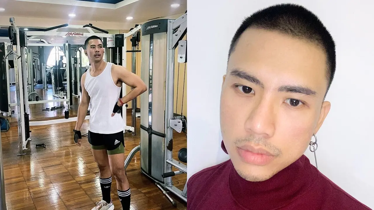 Ricky Cuaca Berambut Plontos