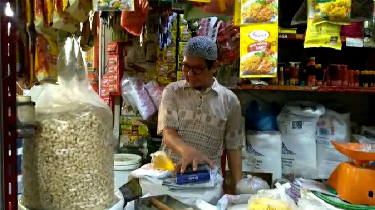Pedagang di Pasar Tradisional Sei Seikambing