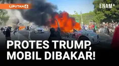 Kericuhan pecah dalam aksi protes imigrasi di Los Angeles, Minggu malam. Gas air mata ditembakkan ke arah demonstran yang mendekati pasukan Garda Nasional dan meneriakkan slogan perlawanan.