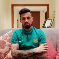 Stefano Lilipaly, Timnas Indonesia. (Bola.com/Nicklas Hanoatubun)