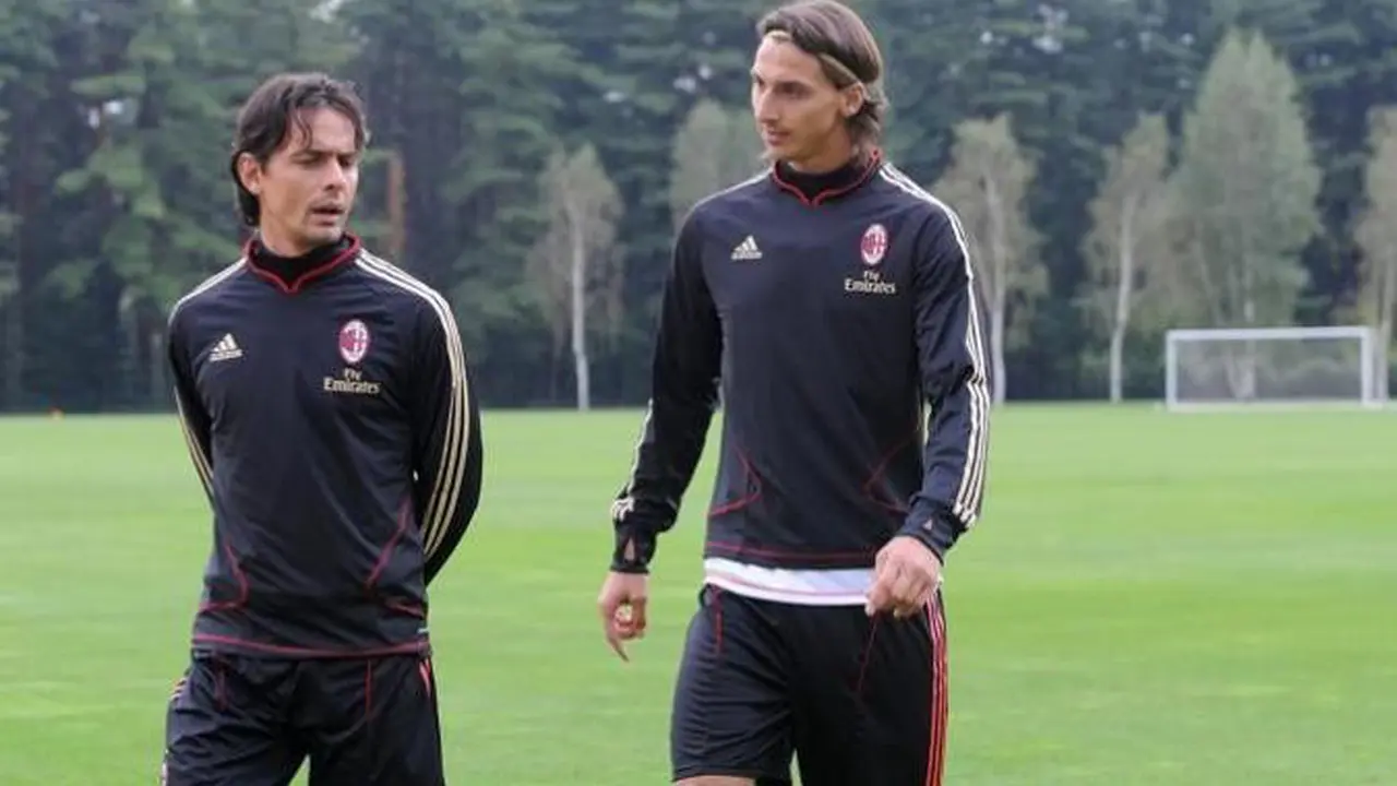 Filippo Inzaghi dan Zlatan Ibrahimovic